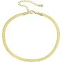 sovesi Gold Ankle Bracelets for Women Stainless Steel Flat Snake Chain Link Gold Anklet Dainty Beach Anklets for Women, stainless steel