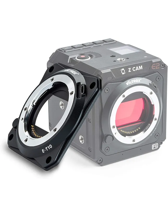 VILTROX E-T10 Lens Adapter Converter for Sony E Mount lens to Z-CAM E2-M4 E2-S6 E2-F6 E2-F8 Cinema Camera