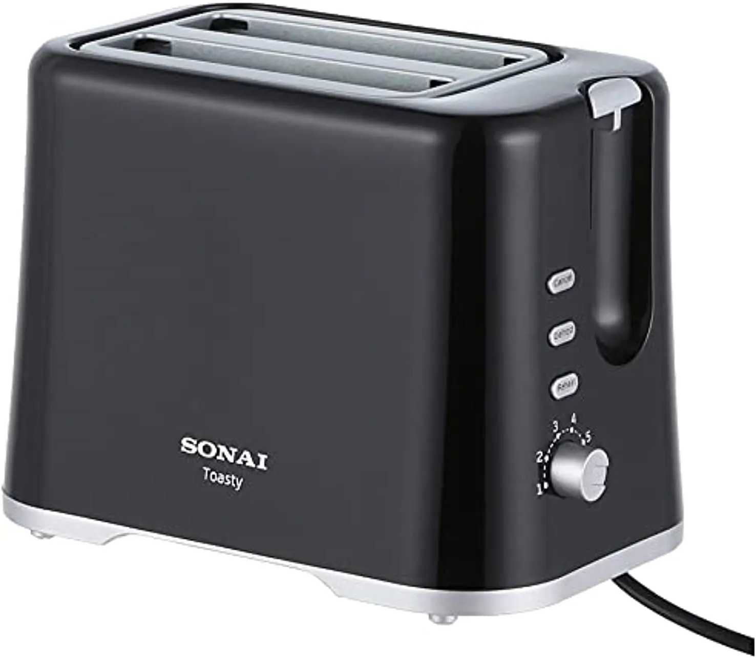 Sonai SH-1808 Toasty Electric Toaster, 2 Slices - Black - 2725604299213