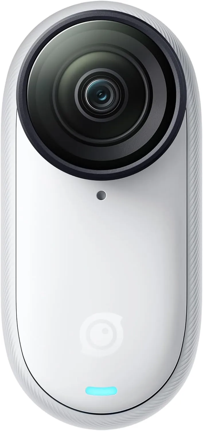 Insta360 GO 3S 128GB White Action Camera, 4K Ultra Compact, Waterproof, FlowState Stabilization, Hands-Free POVs