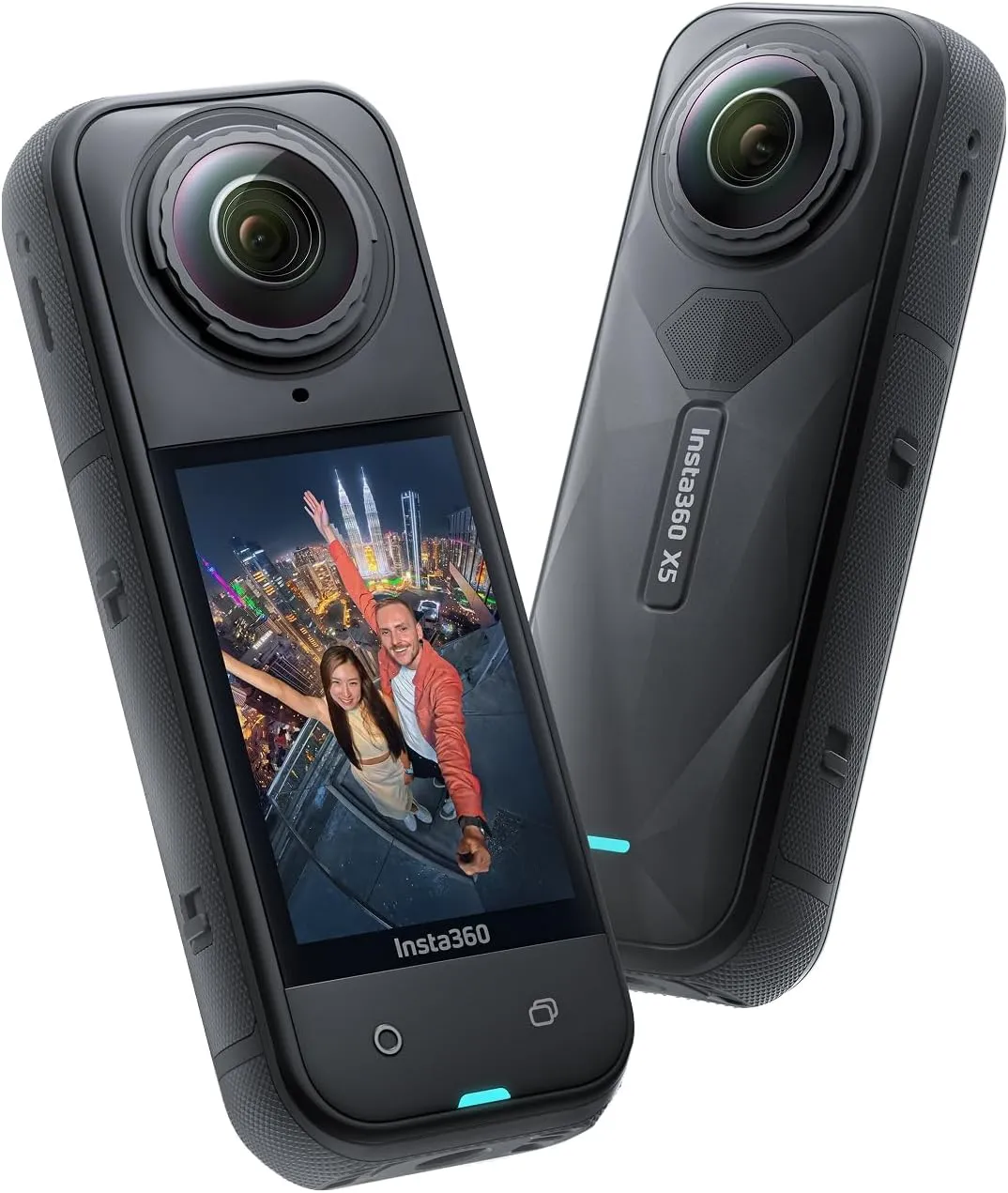 Insta360 X5 Waterproof 8K 360° Action Cam, Low Light Tip, Invisible Selfie Stick Effect, Heavy Duty Interchangeable Lens, 3H Battery, Integrated Wind Protection, Stabilization, Triple AI Chip